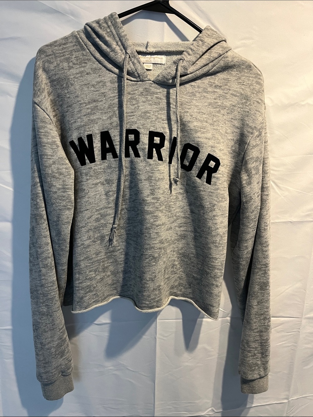 Spiritual Gangster “Warrior” Gray Hooded Women's Pullover Sweatshirt